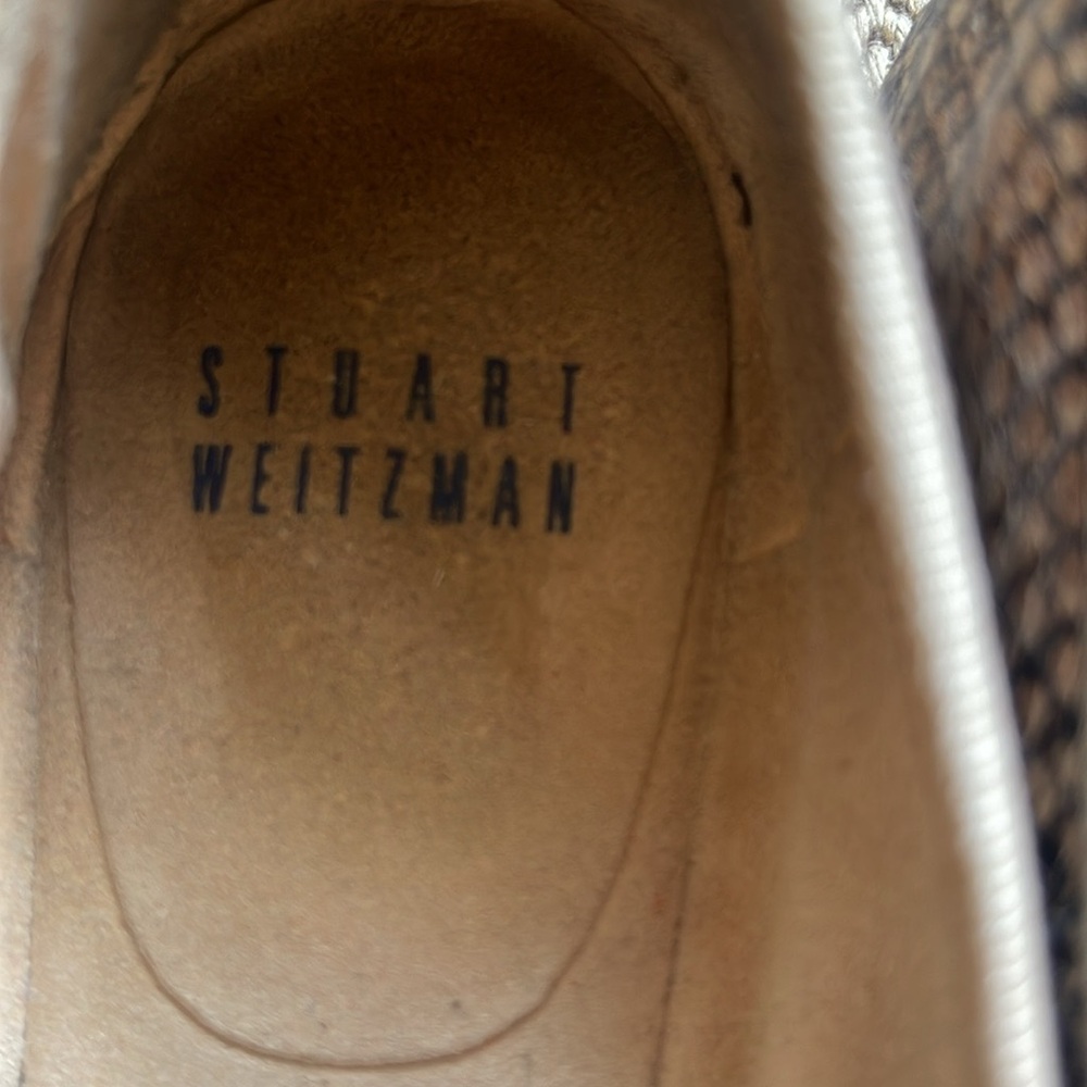 Stuart Weitzman Snake Print Flats, 7.5 - Picture 3 of 11